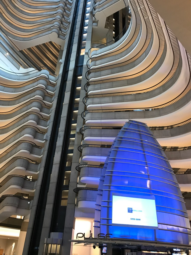 The open atrium of the Marriott Marquis Hotel, Atlanta, Georgia .